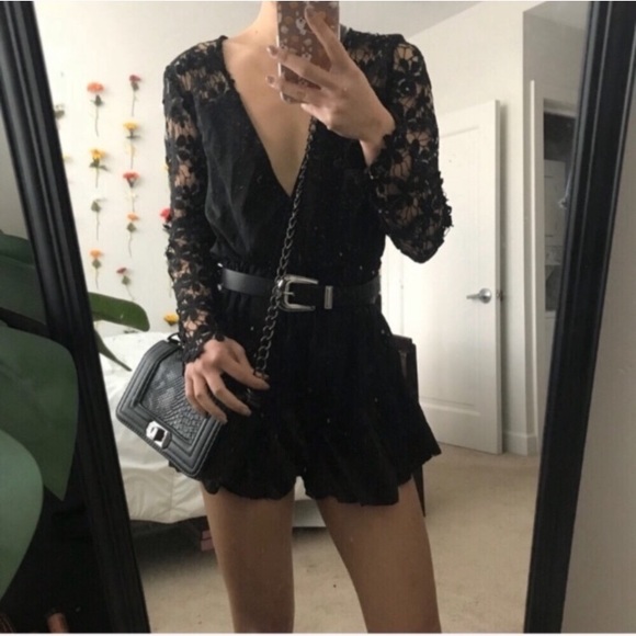 Crochet Lace Romper - Picture 5 of 7